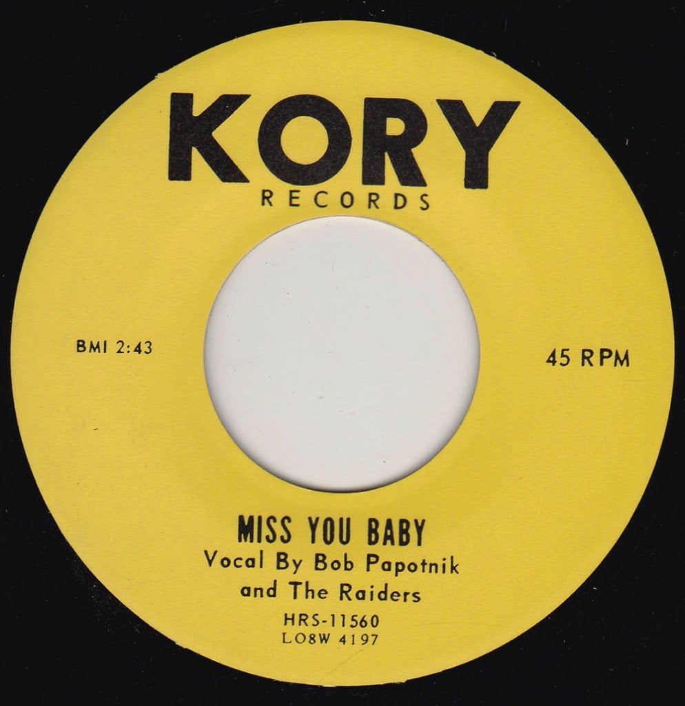 Bob Papotnik - Miss You Baby 7" ( rockabilly ), Ophalen of Verzenden, Nieuw in verpakking, 7 inch, Pop