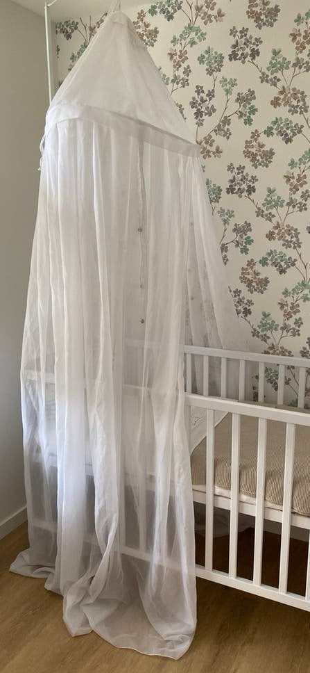 Klamboe/ hemeltje wit, Kinderen en Baby's, Babywiegjes en Ledikanten, Ophalen, Gebruikt, Ledikant
