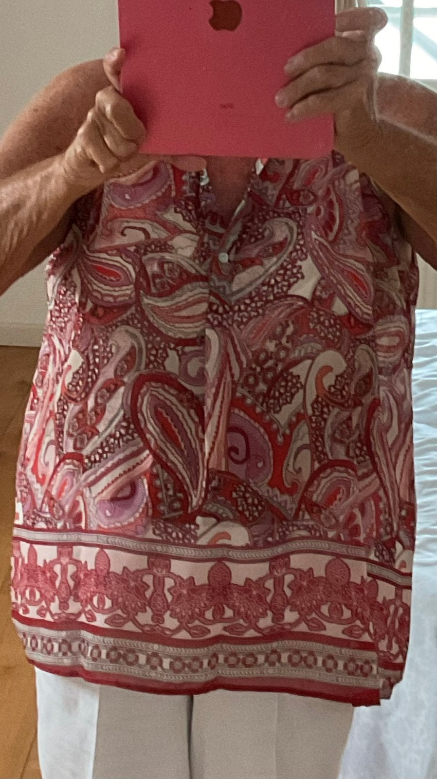 Stella Moretti mouwloze top met paisley print, Maat 42/44 (L), Ophalen of Verzenden, Zo goed als nieuw, Zonder mouw