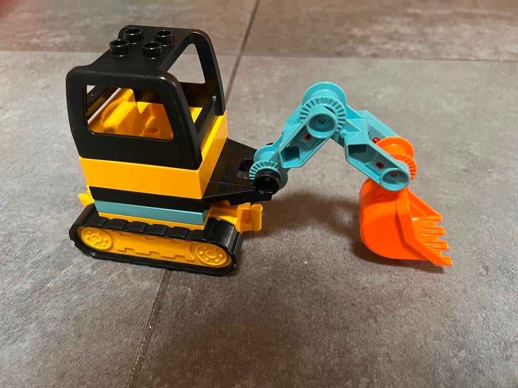 Duplo Bulldozer met bewegende kraan, Kinderen en Baby's, Speelgoed | Duplo en Lego, Ophalen of Verzenden, Zo goed als nieuw, Overige typen