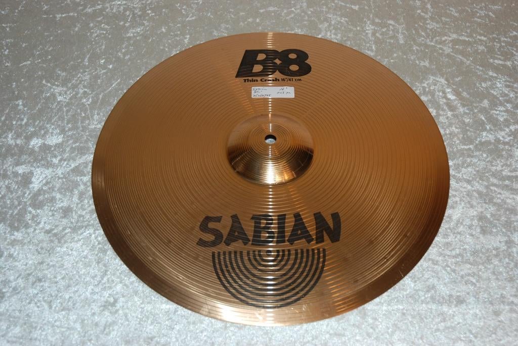 Sabian B8 thin crash 1103gr 16 inch  <26260745>, Sabian, Gebruikt, ., Drums of Percussie