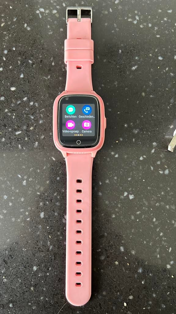 GPS Smartwatch roze voor kinderen, Sieraden, Tassen en Uiterlijk, Horloges | Kinderen, Ophalen of Verzenden, Zo goed als nieuw
