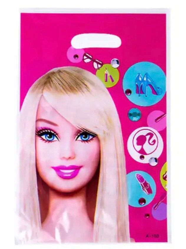 Barbie traktatie zakje / uitdeel tasje, Ophalen of Verzenden, Nieuw, Feestartikel, Verjaardag
