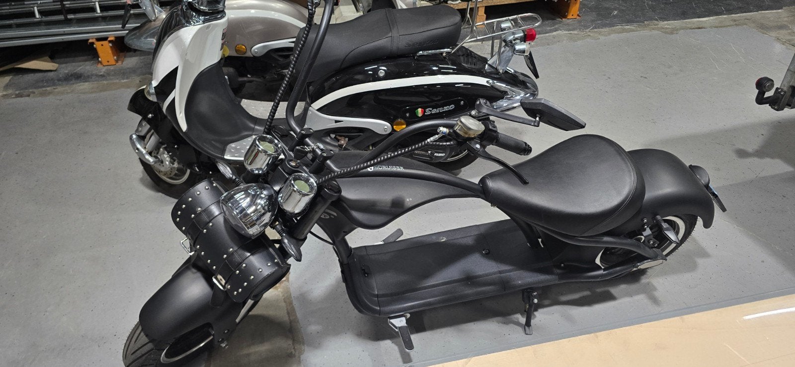 2 Scooters + 1 elektrische chopper Met weinig kilometers, Elektrisch, Zo goed als nieuw, Ophalen, Overige merken
