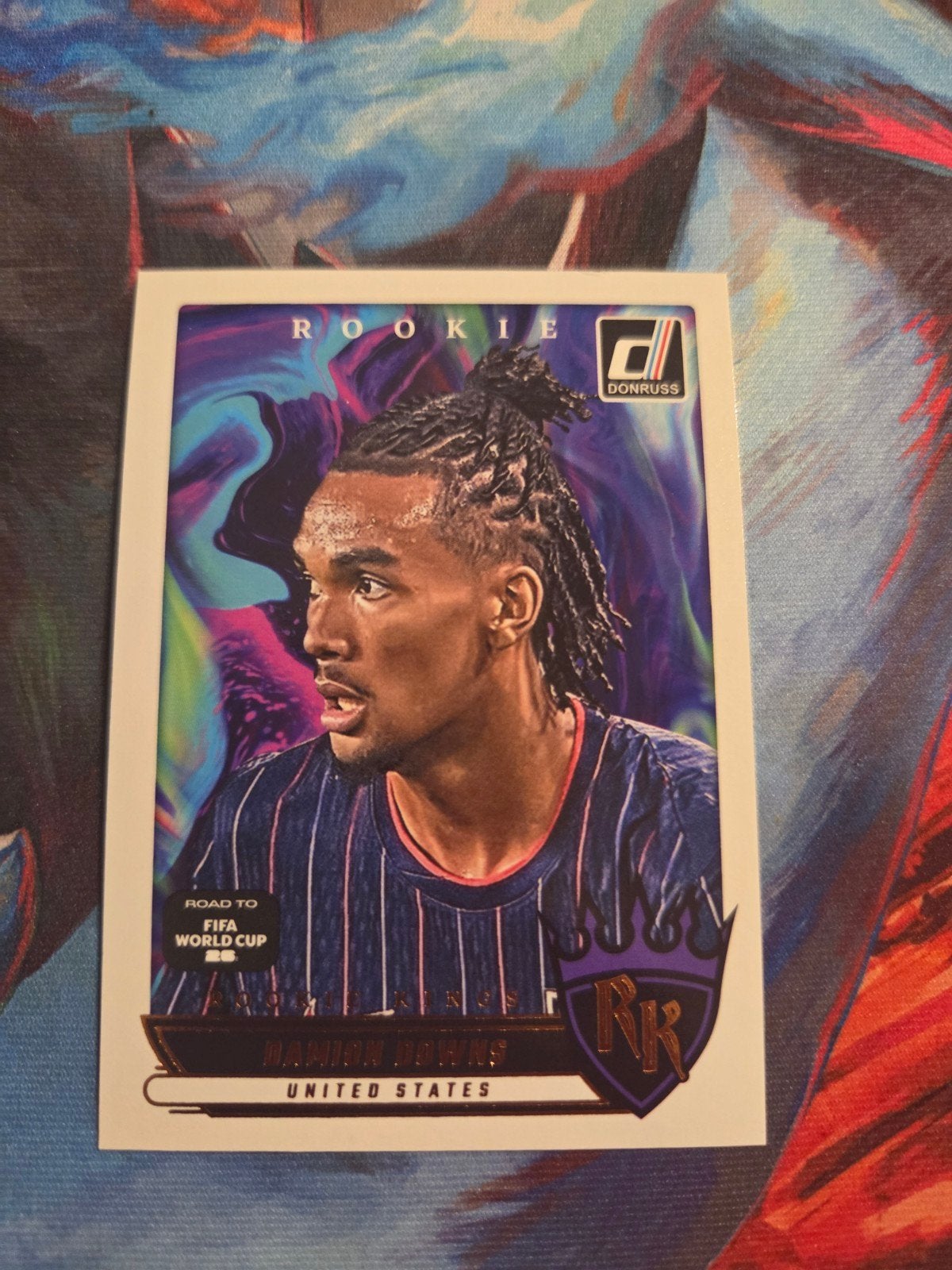 Panini Donruss Rookie Damion Downs Voetbalkaart, Ophalen of Verzenden, Zo goed als nieuw, Buitenlandse clubs, Spelerskaart