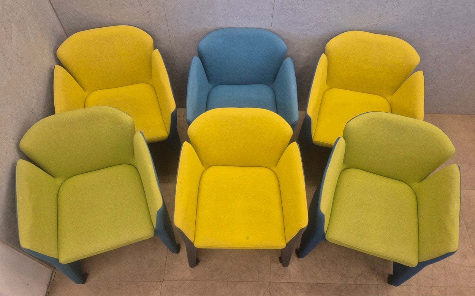 6x Montis Lotus designstoelen op wielen meerdere kleuren, Ophalen, Gebruikt, Overige kleuren, N.v.t