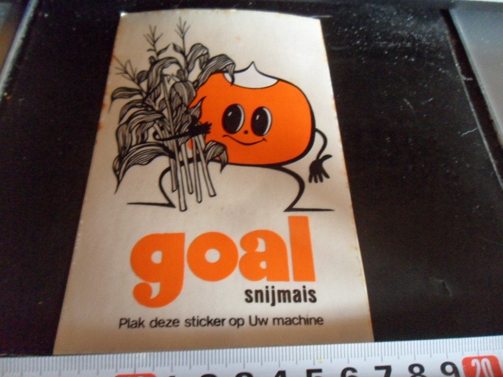 sticker transparant GOAL snijmais landbouw mais, Ophalen, Zo goed als nieuw