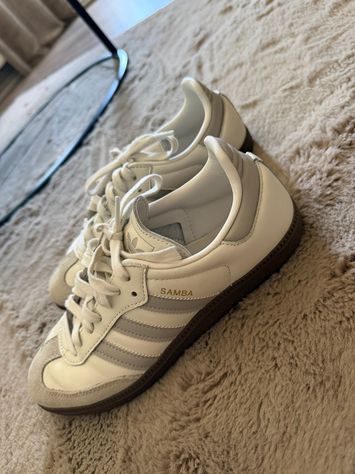 Adias samba, Ophalen of Verzenden, Zo goed als nieuw, Wit, Sneakers of Gympen