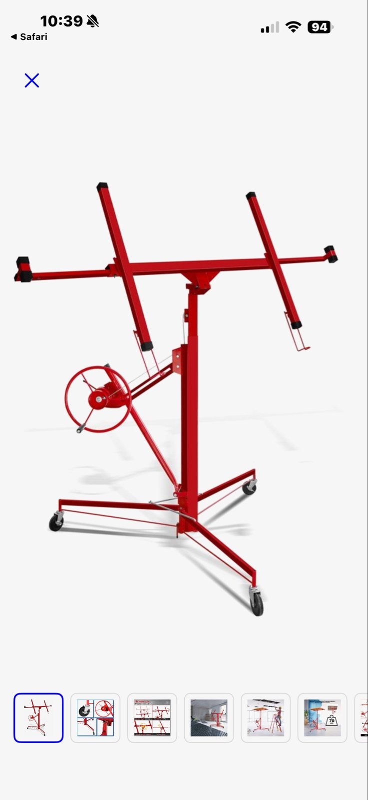 Gipsplaatlift - Verstelbaar en Roteerbaar, Ophalen, Nieuw, Bouwlift