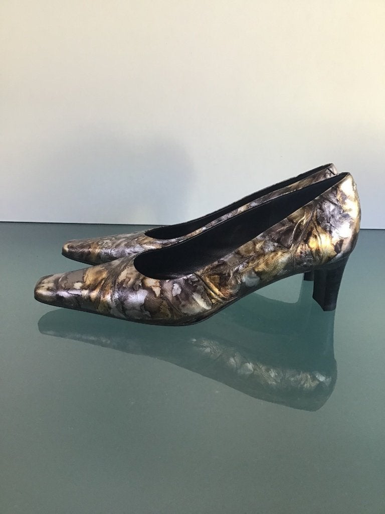 Nieuwe leren pumps 38.5 | marmerlook | Gratis verzenden, Pumps, Overige kleuren, Verzenden, Nieuw