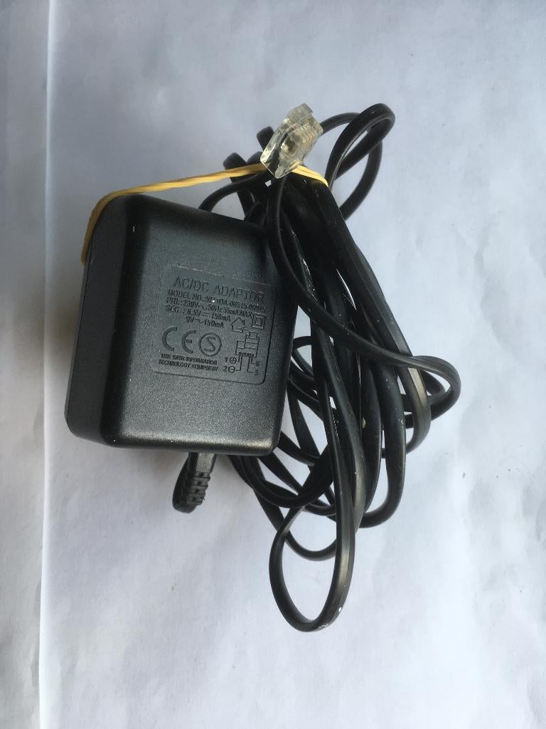 adapter W41DA-08515-09015 6,5V gelijk ; 9V 150mA wissel, Ophalen of Verzenden, Refurbished