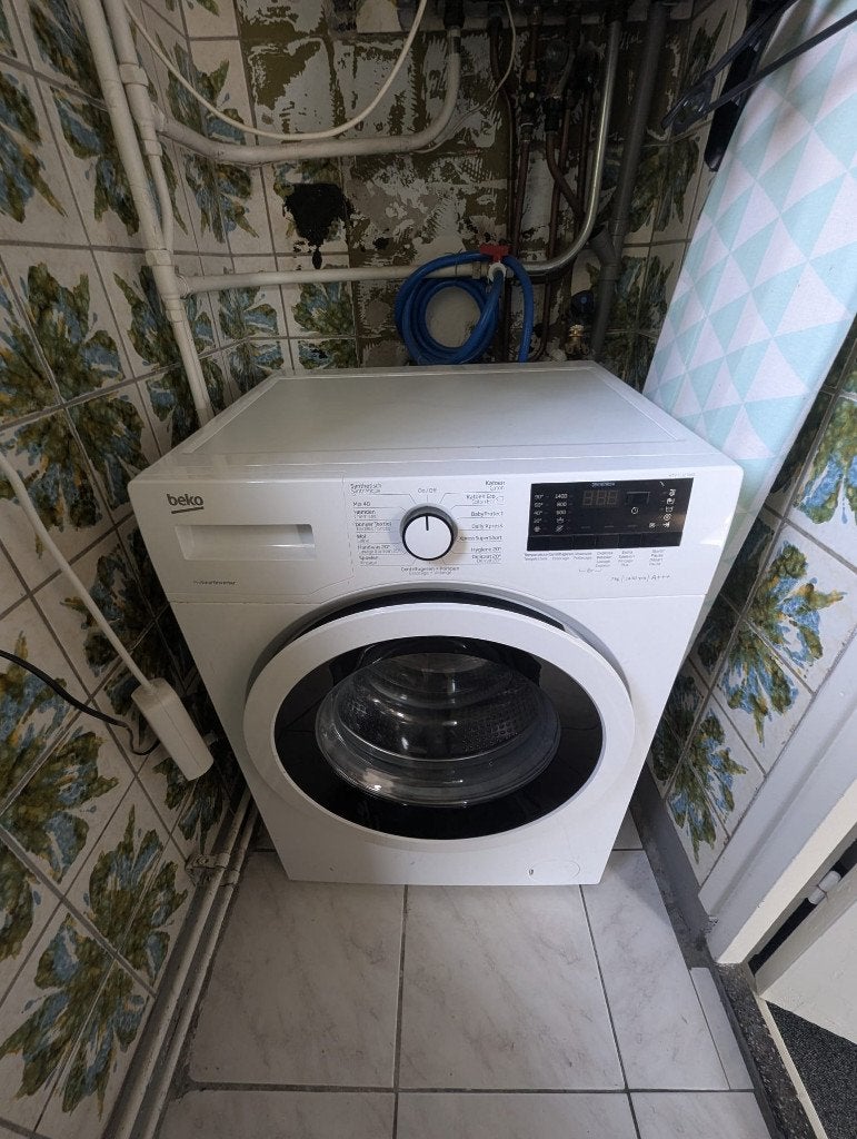 Wasmachine BEKO A+++ invertermotor (stil en zuinig), Witgoed en Apparatuur, Wasmachines, Ophalen, Gebruikt, Minder dan 85 cm, Voorlader