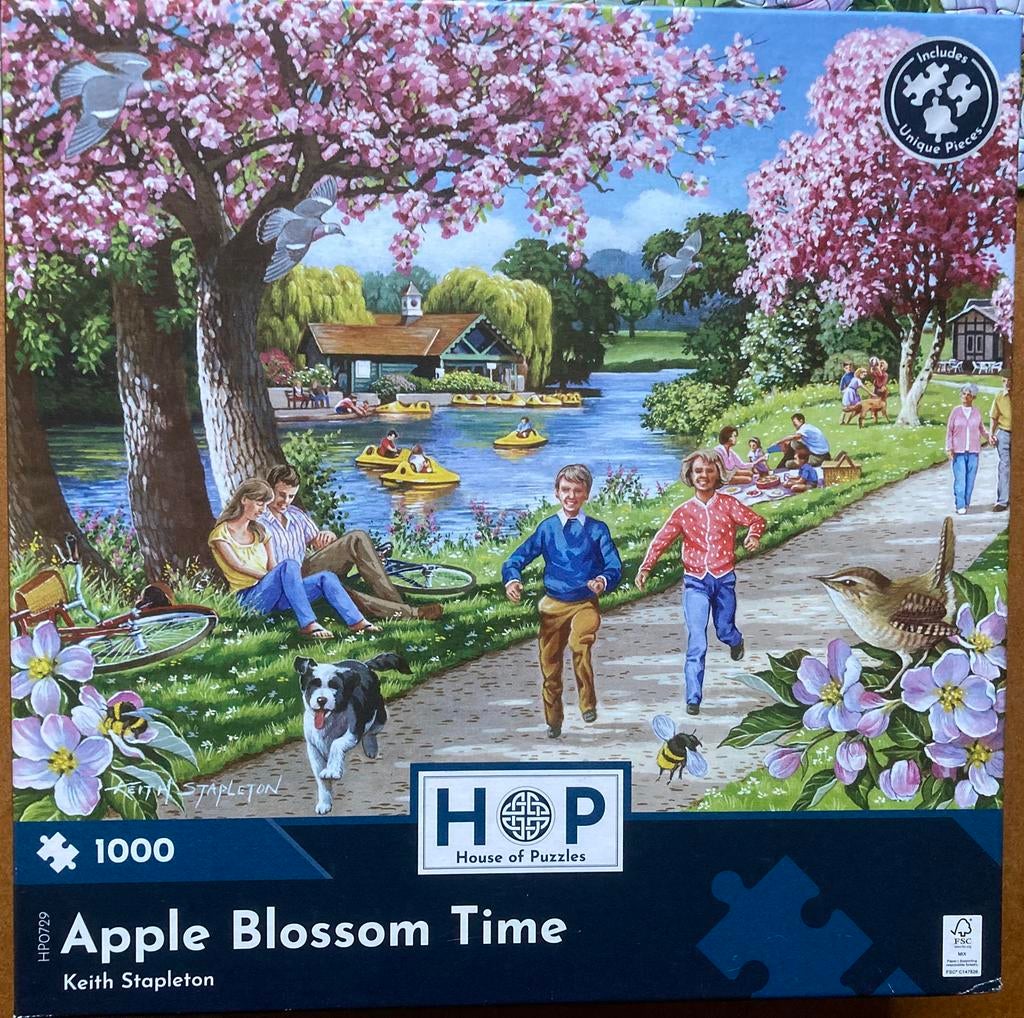 HOP 1000🧩 Apple Blossem Time, Hobby en Vrije tijd, Ophalen of Verzenden, 500 t/m 1500 stukjes, Zo goed als nieuw, Legpuzzel