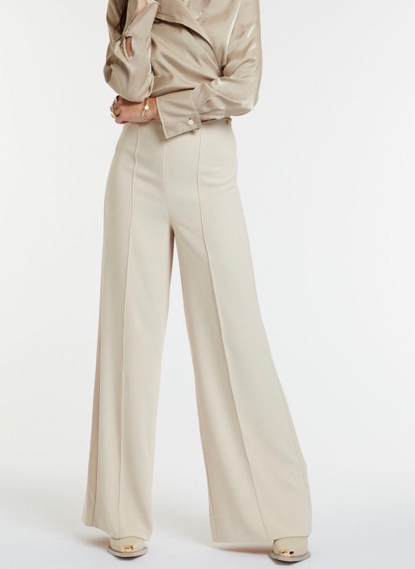 JOSH V Broek Holly  Ecru Maat S - Zo goed als nieuw, Beige, Ophalen of Verzenden, Zo goed als nieuw, Maat 36 (S)