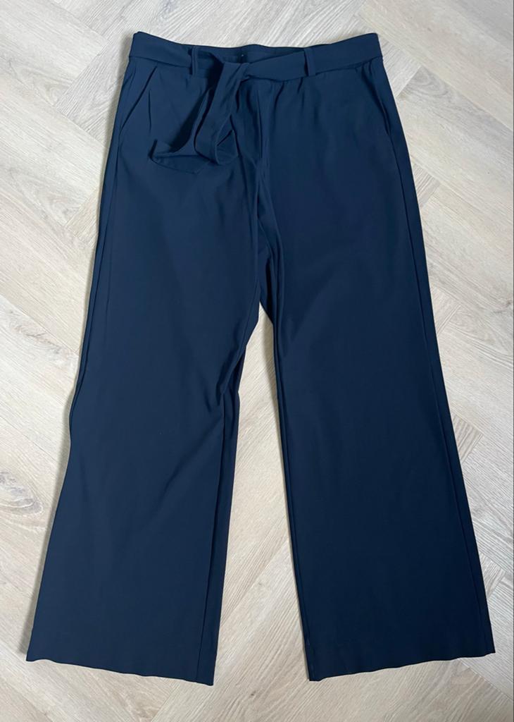 Studio Anneloes Marilyn travelstof broek donkerblauw XL, Ophalen of Verzenden, Zo goed als nieuw, Maat 46/48 (XL) of groter, Blauw