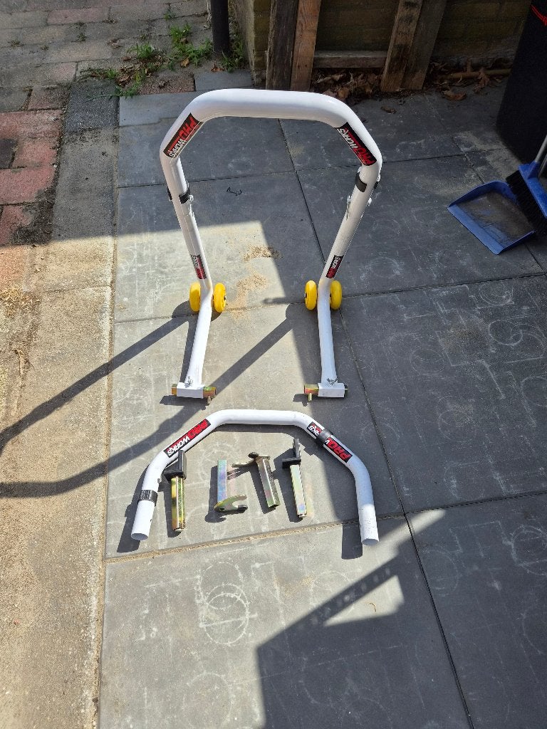 Paddock standaard motor 2-in-1, Ophalen
