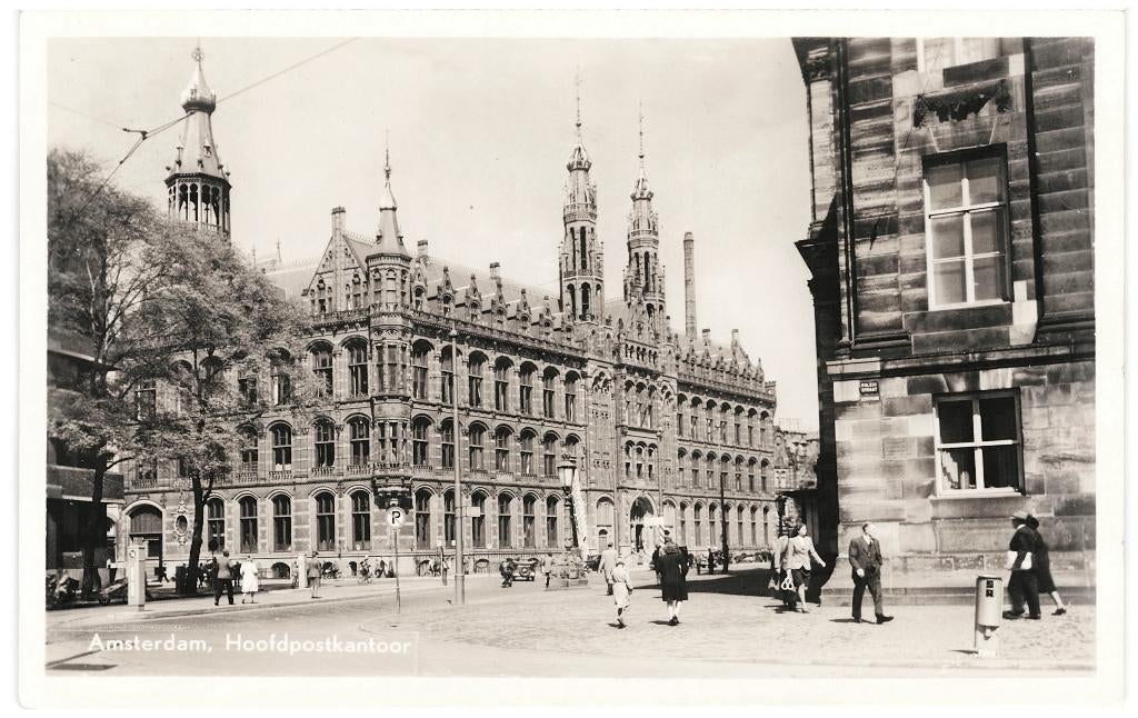 939382 Amsterdam Hoofd Postkantoor . Geen stempel en zegel, Ophalen of Verzenden, 1940 tot 1960, Noord-Holland