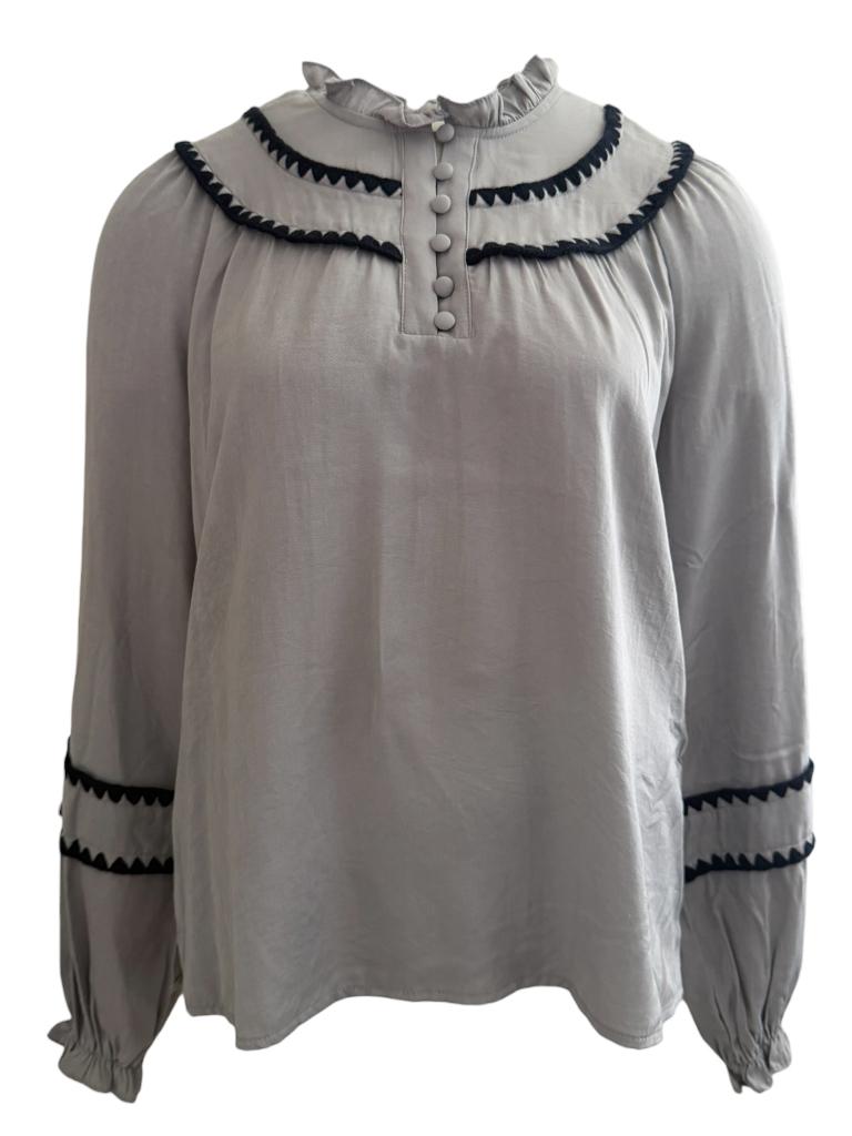 Costa Mani shirt lange mouw NIEUW XS, Beige, Nieuw, Ophalen of Verzenden, Lange mouw