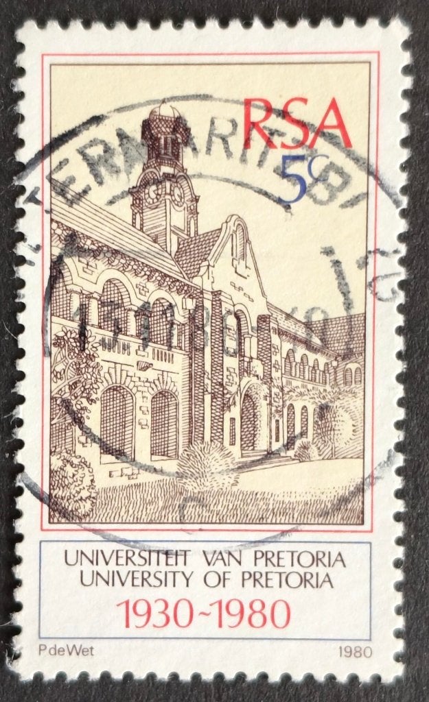 ZUID-AFRIKA - 50 jr. Universiteit van Pretoria 1980, Verzenden, Zuid-Afrika, Gestempeld