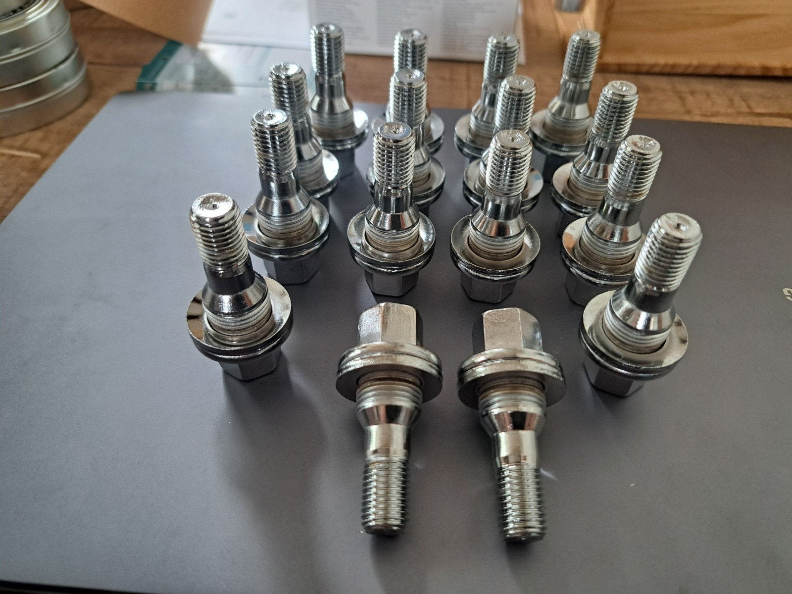 16x lmv  wielbouten platte ring  aygo, c1 107 108, m12x1.5, Ophalen, Nieuw, Peugeot