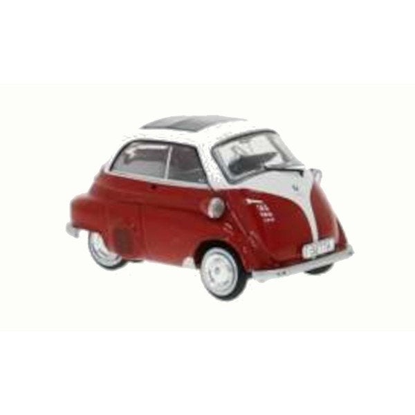 BMW Isetta 1959 Rood Wit Modelauto 1/43 Ixo Models, Overige merken, Ixo Models, Auto, Ixo Models