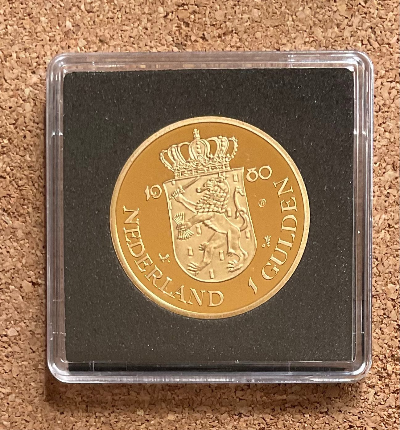 Munt Replica - Nederland 1 gulden 1980 Koningin Beatrix, Ophalen of Verzenden, Overige materialen, Nederland