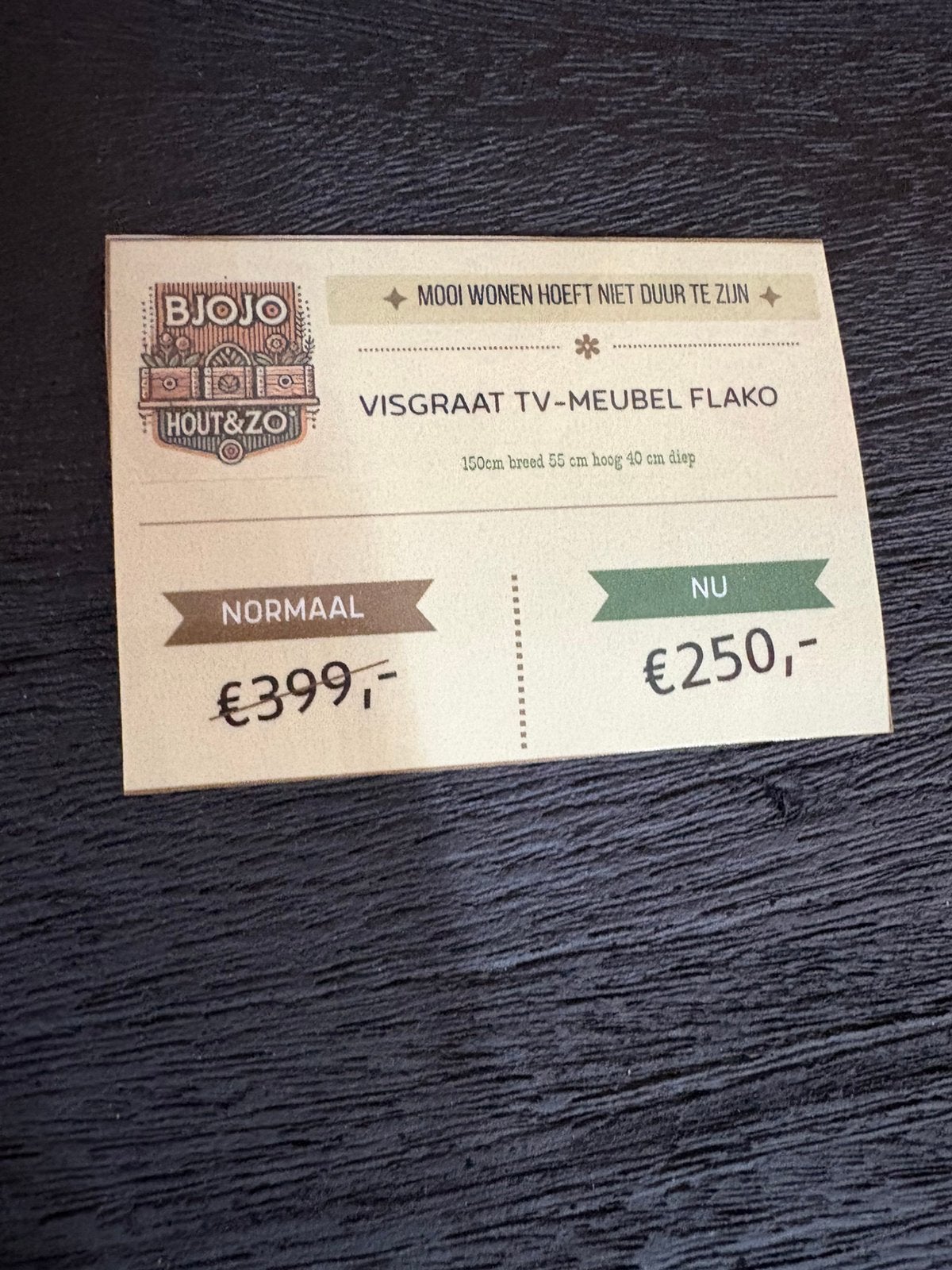 Complete visgraat meubelset Flako – nu €1.200!, Ophalen