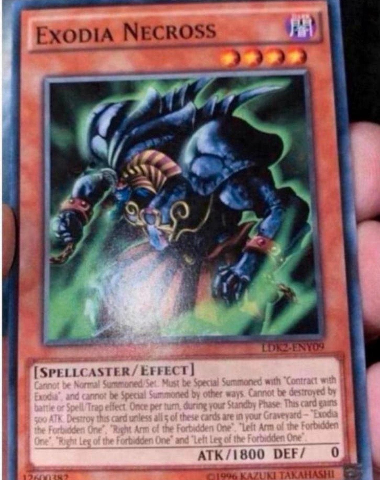 Yu-Gi-Oh! Exodia Necross LDK2 Print !, Hobby en Vrije tijd, Verzamelkaartspellen | Yu-gi-Oh!, Ophalen of Verzenden, Zo goed als nieuw