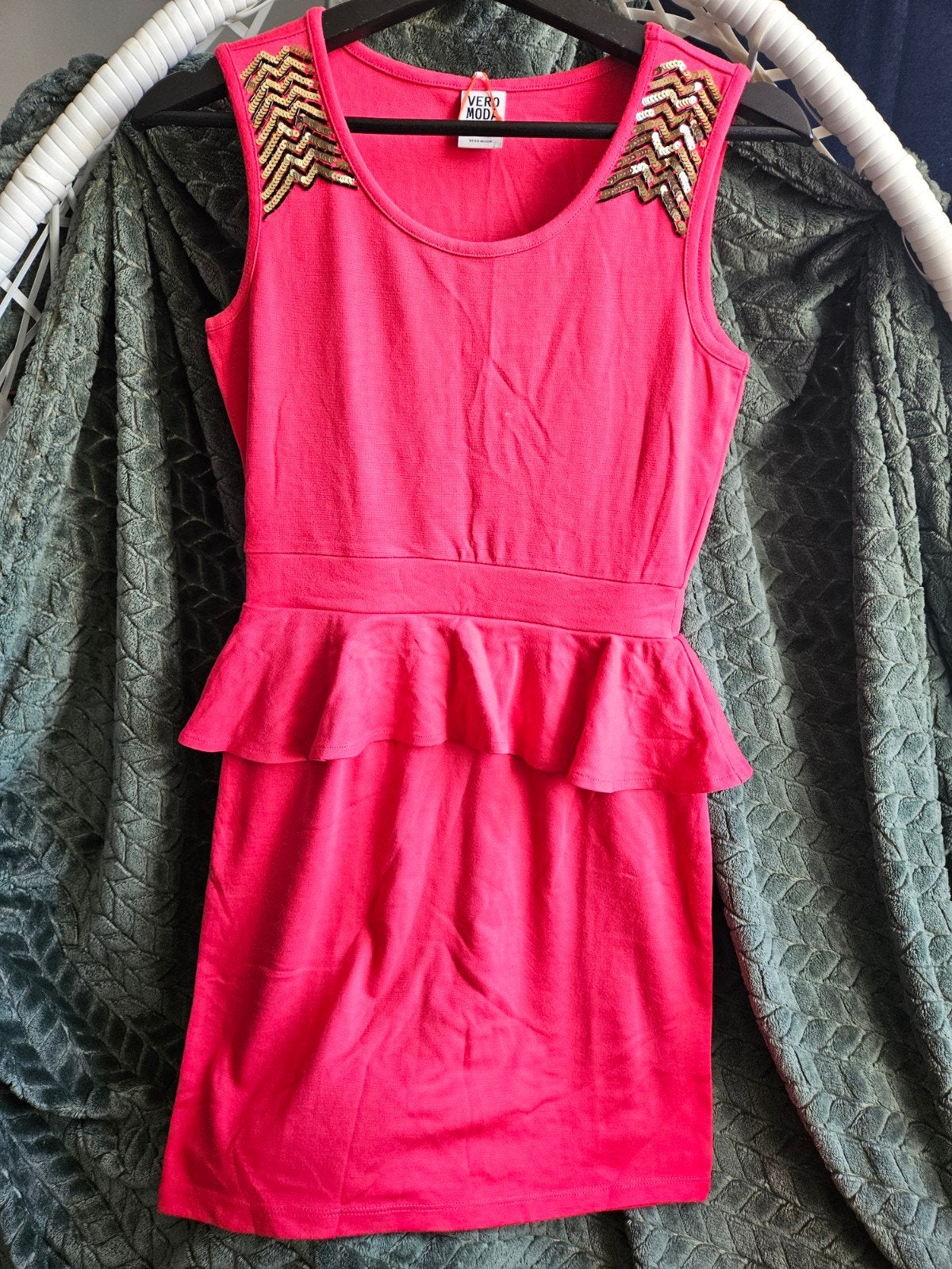 Vero Moda Peplum dress, Vero Moda, Ophalen of Verzenden, Zo goed als nieuw, Roze