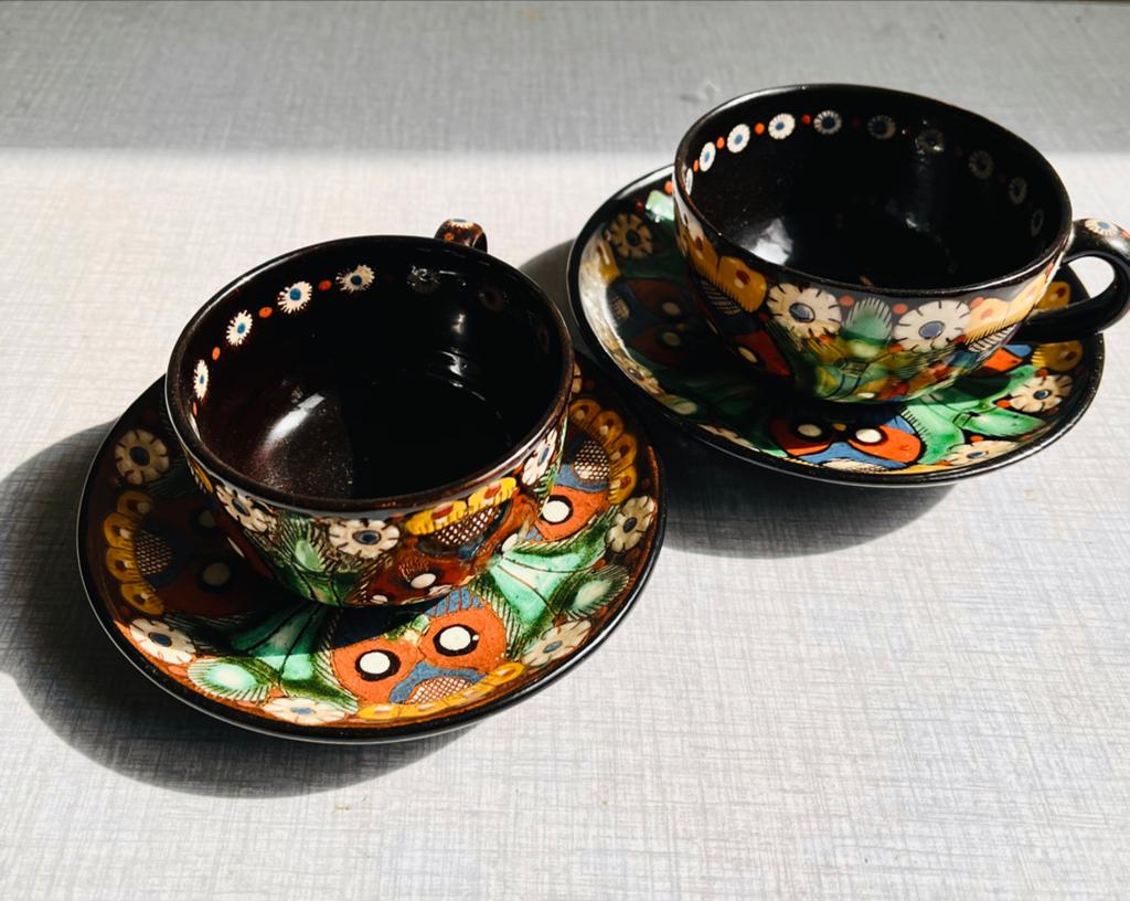 Antieke THOUNE Ceramique Koffie/Thee Kop & Schotel 1905, Verzenden
