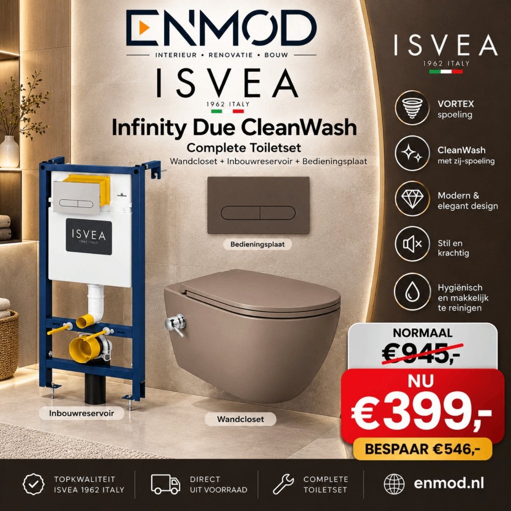 ISVEA Compleet Toiletset van €945 NU €399 | Direct Voorraad, Ophalen of Verzenden, Nieuw, Toilet