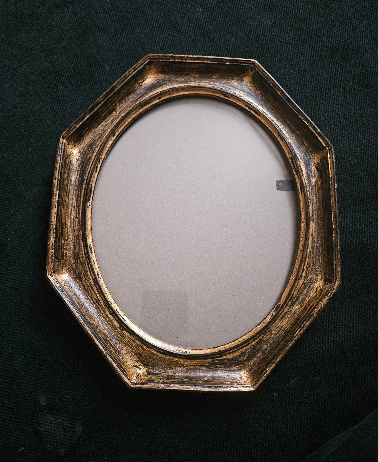 zeshoekige gouden fotolijst hout, 24 cm, Verwisselbare inhoud, Ophalen of Verzenden, Zo goed als nieuw