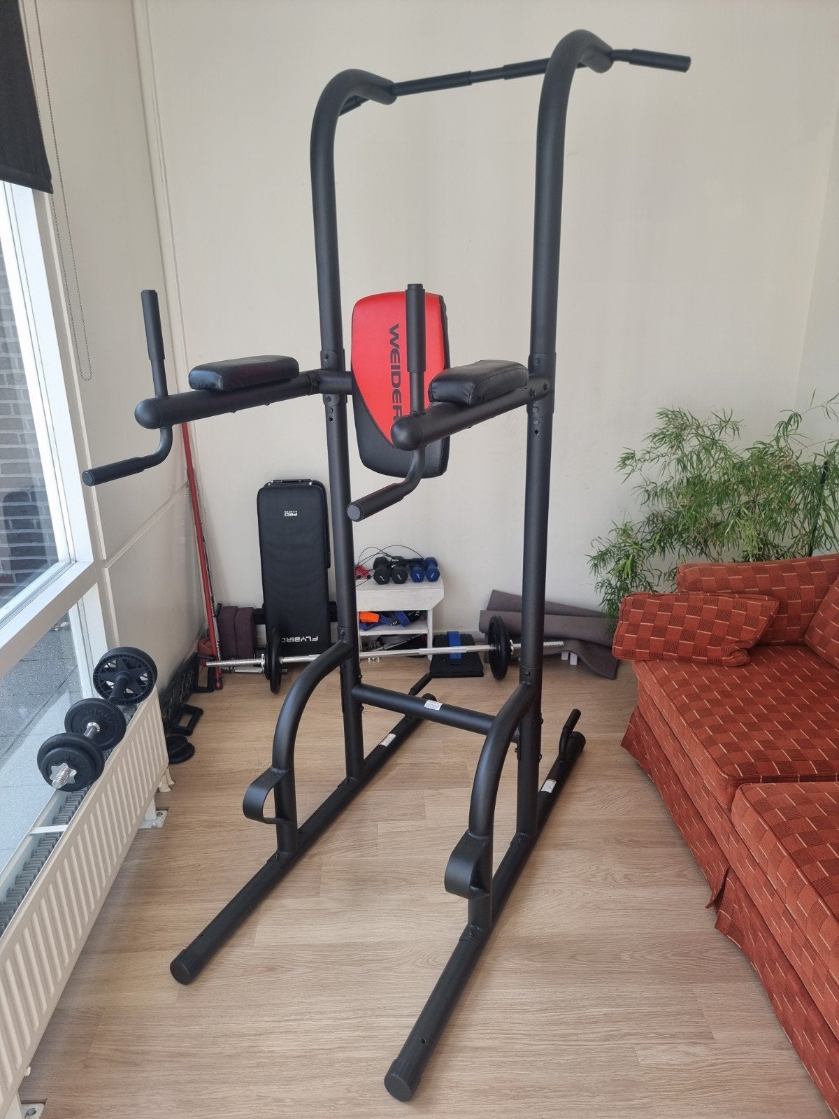 Weider Power Tower - Zo goed als nieuw, Sport en Fitness, Ophalen, Zo goed als nieuw, Benen, Oprekstang