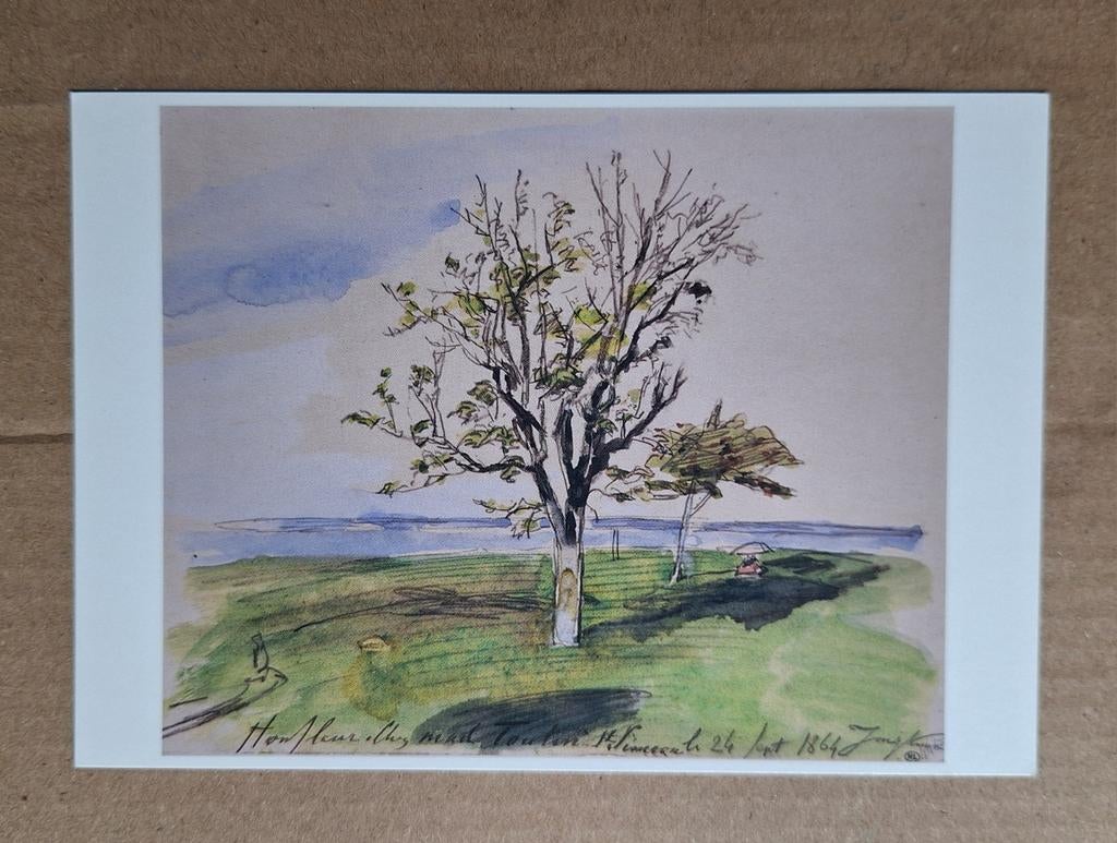 J.B. Jongkind - De tuin van Mère Toutain in Honfleur, 1864, Ophalen of Verzenden, 1980 tot heden, Ongelopen, Overige thema's