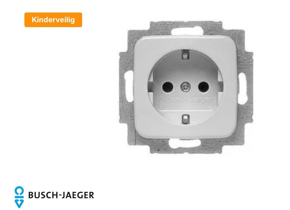 Busch Jaeger Reflex SI wcd+ra kinderveilig 1-V alpinwit, Ophalen, Nieuw