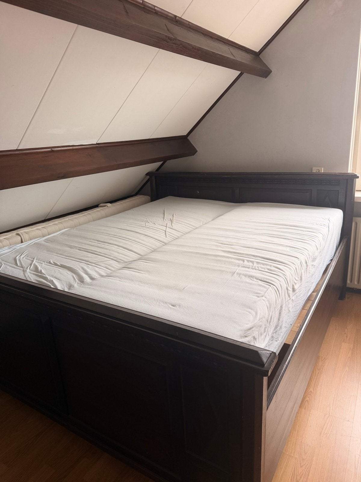 Brocant koloniaal bed 180x200 cm, Ophalen