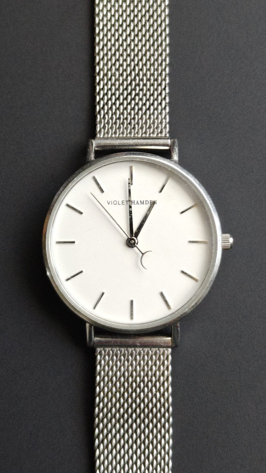 Zilver horloge merk Violet Hamden, Overige merken, Staal, Ophalen of Verzenden, Zo goed als nieuw