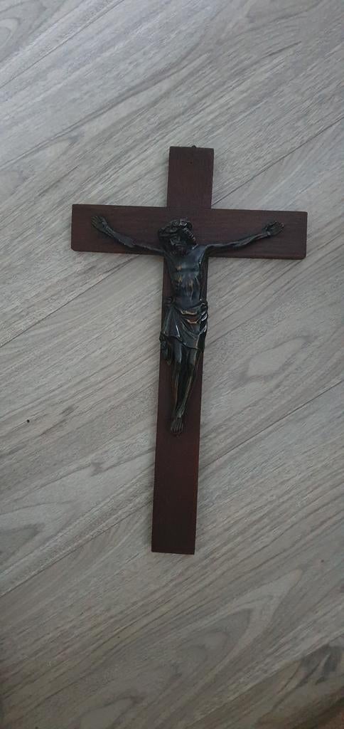 Kruisbeeld met Jezusfiguur - 45 cm hoog, Ophalen of Verzenden