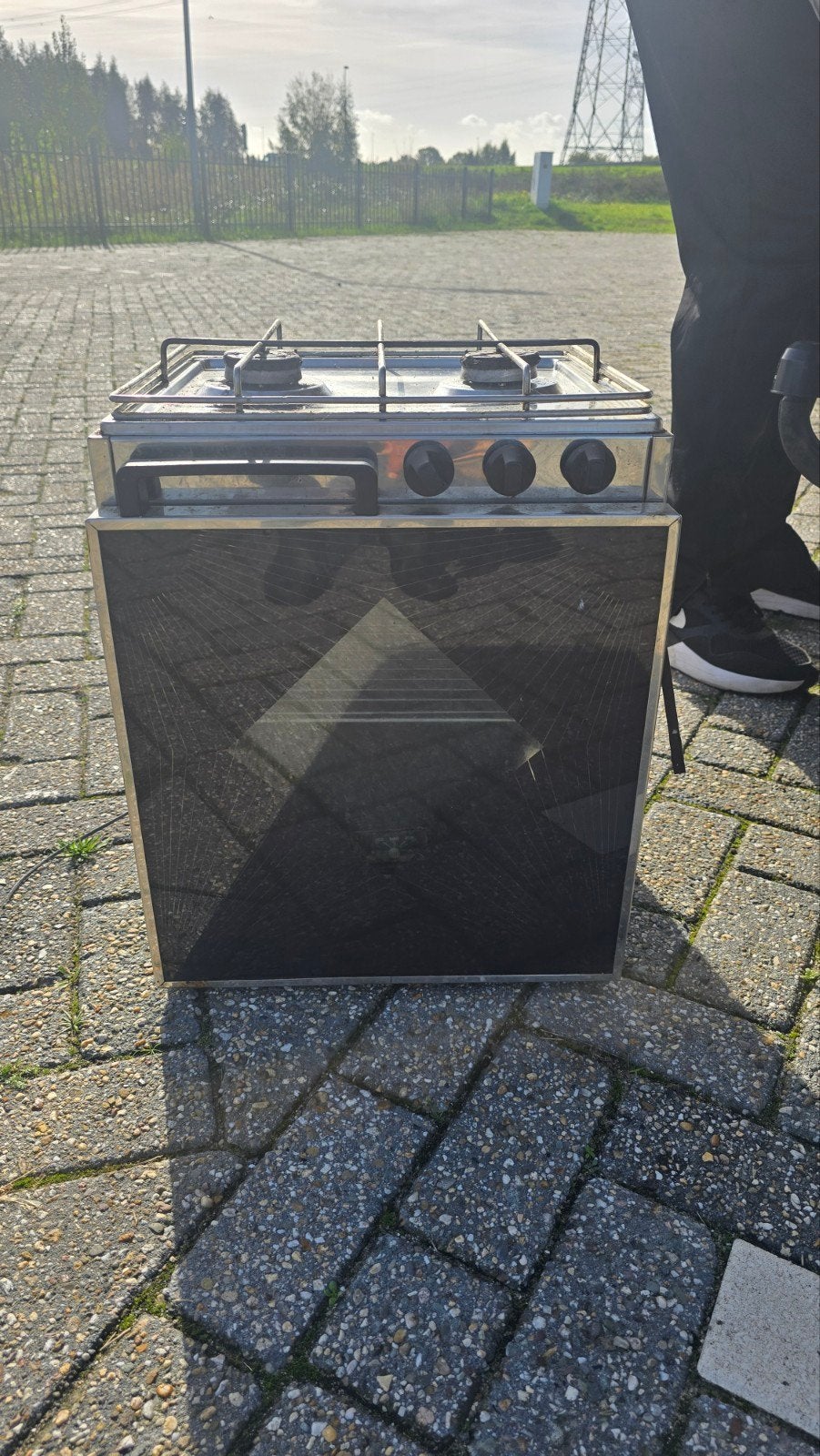 Compact gasfornuis met oven - Ideaal voor camper of zeilboot, Gebruikt, 3 kookzones of minder, Ophalen of Verzenden, Gas