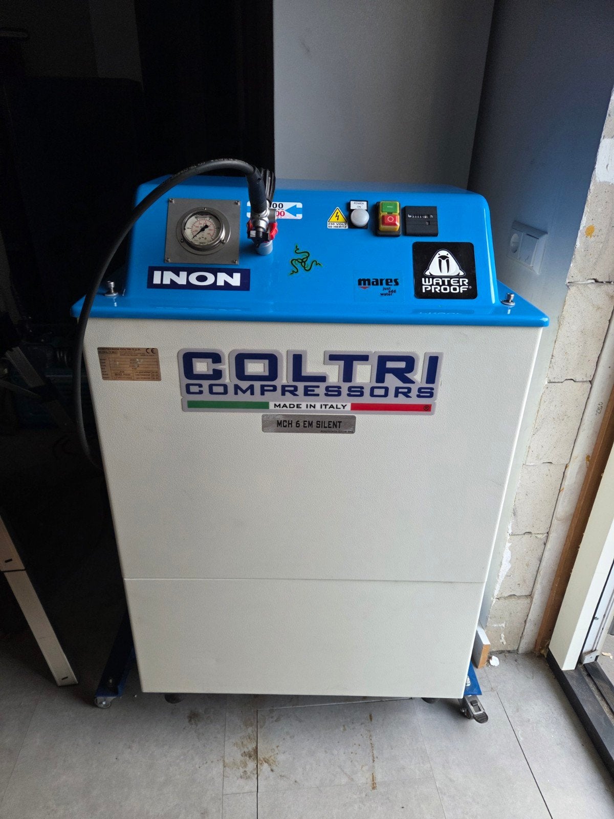 Coltri Compressors MCH 6 EM Silent Duikcompressor, Watersport en Boten, Ophalen, Duikfles