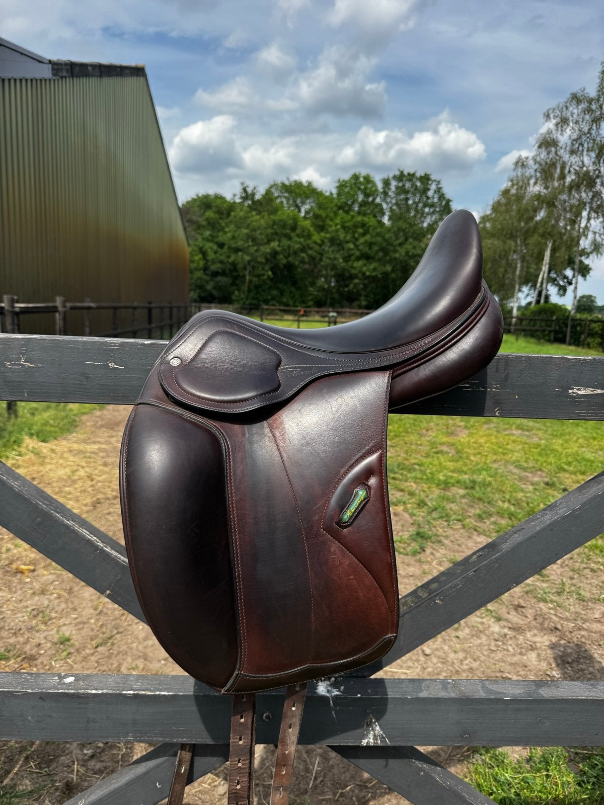 Amerigo Pinerolo dressuurzadel 17.5inch, Ophalen, Zo goed als nieuw, Dressuur