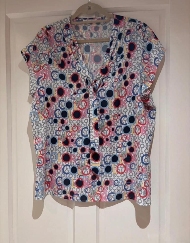 Paprika bloes maat 3 (46), Ophalen, S, Maat 46/48 (XL) of groter, Zo goed als nieuw