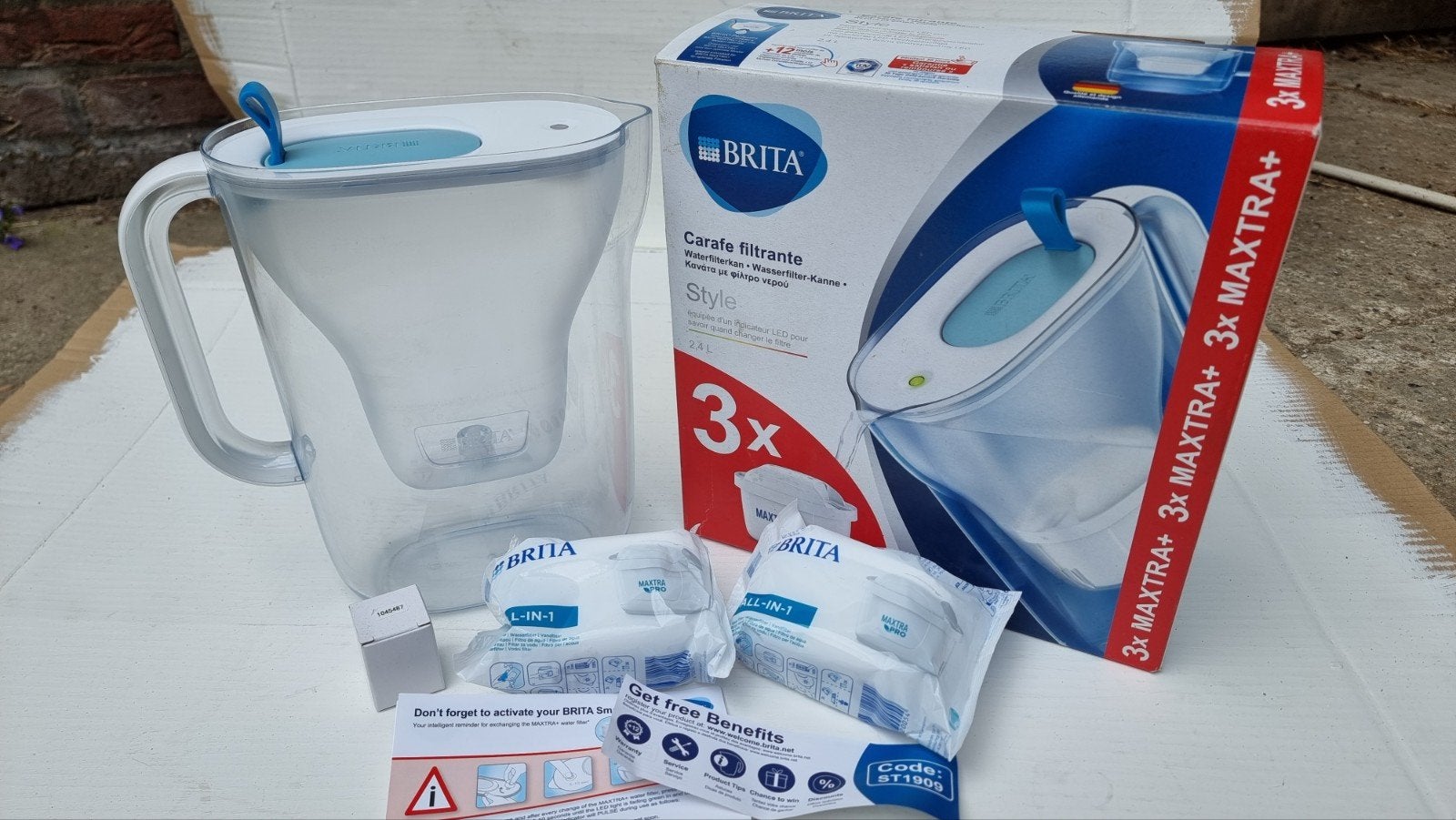 Brita Style Waterfilterkan 2,4L – Compleet - Goede Staat, Huis en Inrichting, Keuken | Servies, Gebruikt, Overige typen, Overige stijlen