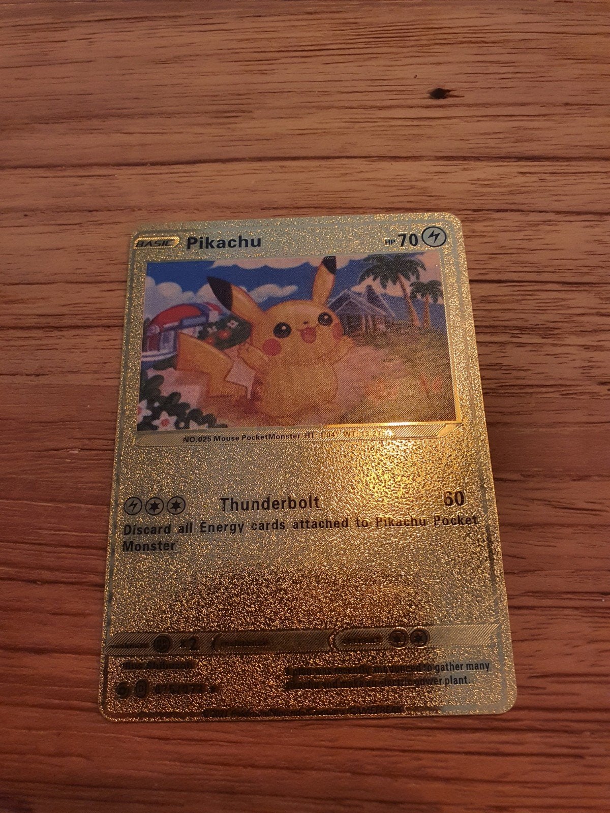 Gouden Pikachu Pokémon Kaarten - Set van 2, Ophalen of Verzenden, Zo goed als nieuw, Meerdere kaarten, Foil
