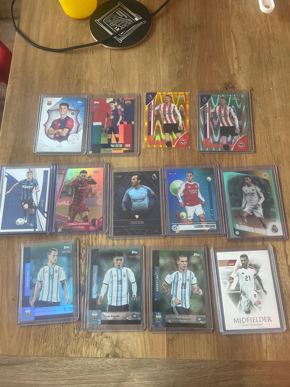 Voetbal Spelerskaarten - Topps genummerd!, Verzamelen, Ophalen of Verzenden, Zo goed als nieuw, Buitenlandse clubs, Spelerskaart