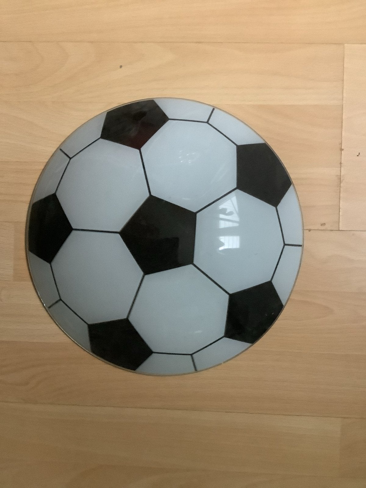 Voetbal plafondlamp - perfect voor kinderkamer, Overige merken, Gebruikt, Kunststof, Meerkleurig