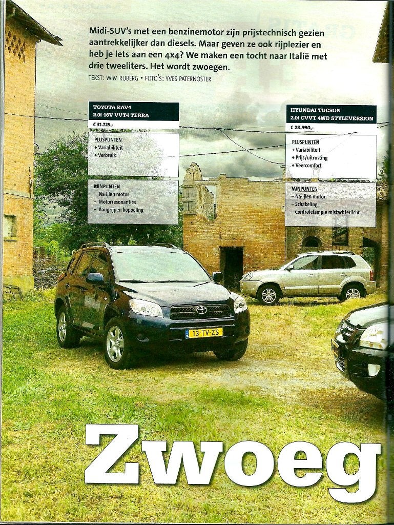 Autokampioen test Hyundai Tucson,Kia Sportage,Toyota Rav4