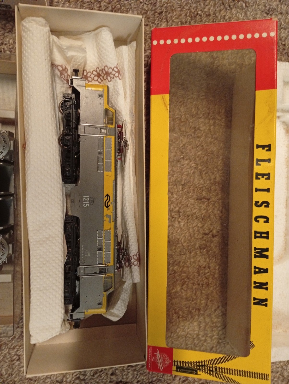 Fleischmann Treinset met Locomotief en Wagons, Ophalen, Treinset, Gelijkstroom, Fleischmann