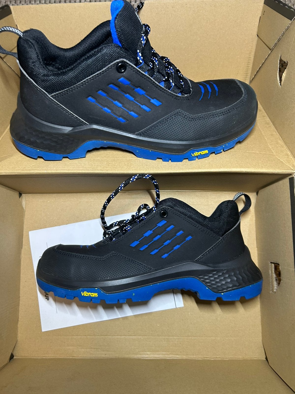 Nieuwe lichtgewicht Emma werkschoenen mt 42 Vibram zool, Verzenden, Zwart, Nieuw, Werkschoenen