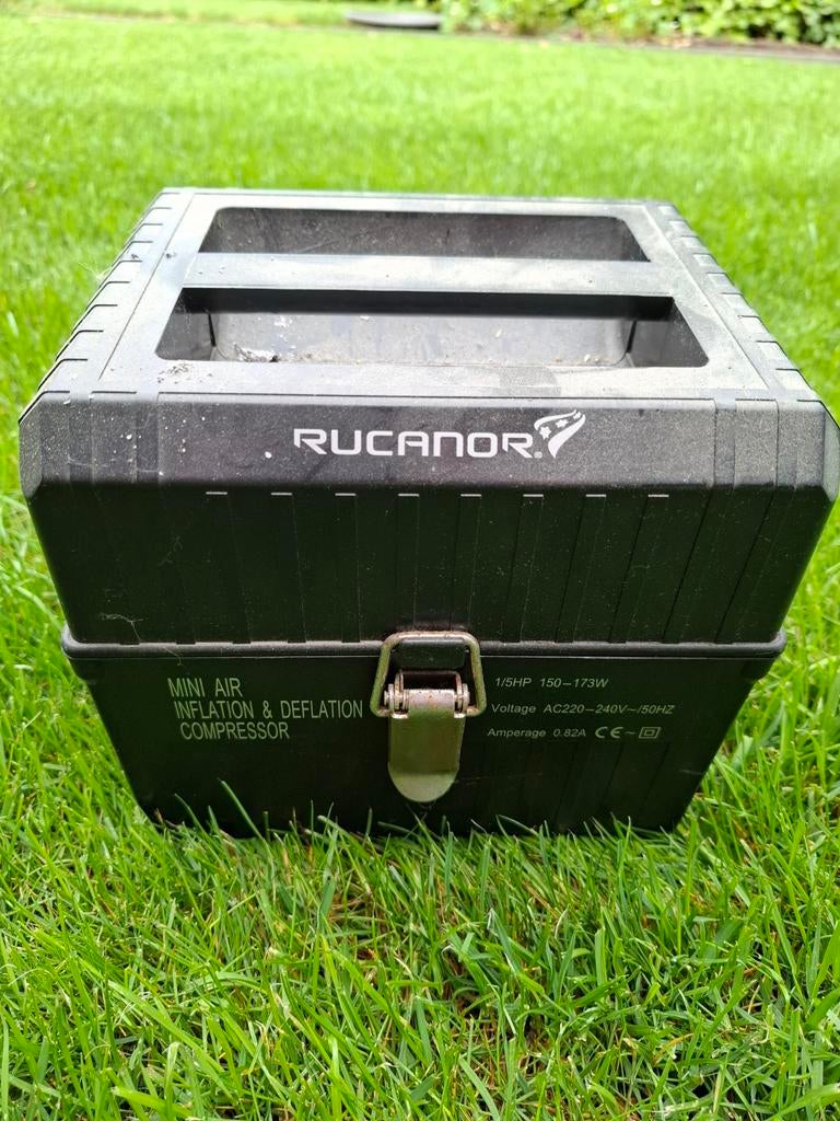 Rucanor Mini Luchtcompressor - Opblazen & Leeglopen, Ophalen, Gebruikt, Minder dan 200 liter/min, Minder dan 6 bar